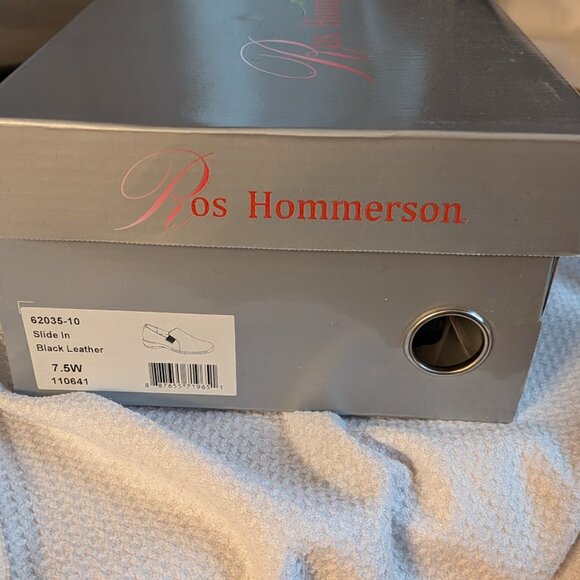 Ros Hommerson Slide In Black Leather Shoes Size 7.5 W Item # 62035-10 - - Picture 9 of 9